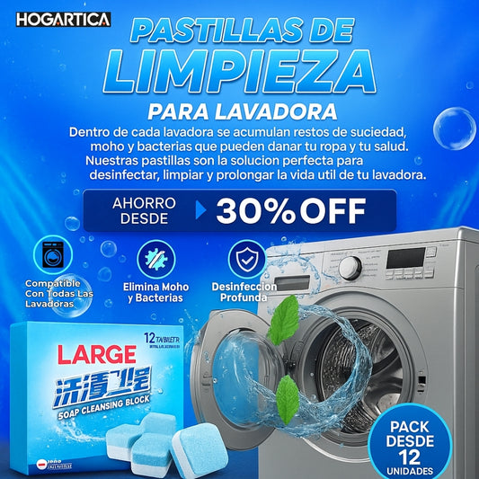 Wash Tabs Elimina Olores Y Suciedad No Deseada De Tu Lavadora Mientras La Proteges
