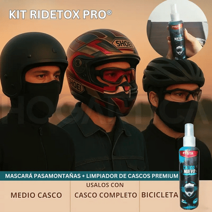 Kit RideTox Pro® ¡Proteccion Para Dominar La Carretera Con Comodidad y Estilo!