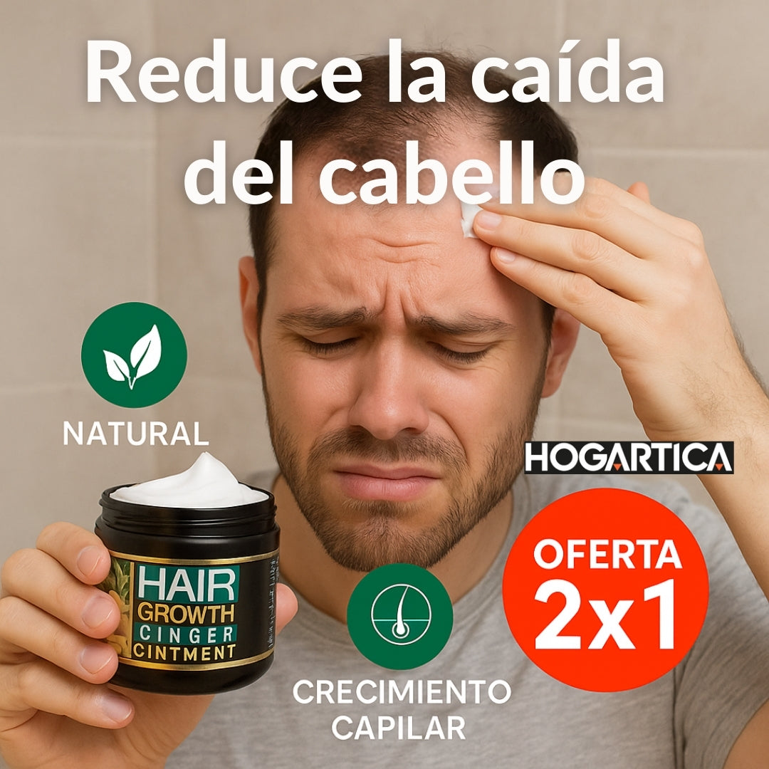 2X1 GingerGrow® Crecimiento Capilar Natural con Jengibre 💫💇‍♂️