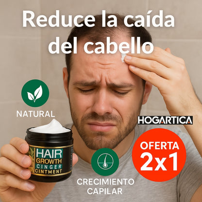 2X1 GingerGrow® Crecimiento Capilar Natural con Jengibre 💫💇‍♂️