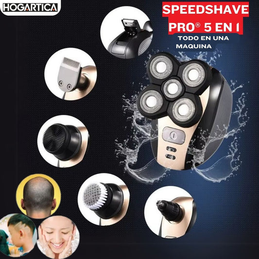 SpeedShavePro® 5 en 1. Afeitado Suave y Práctico