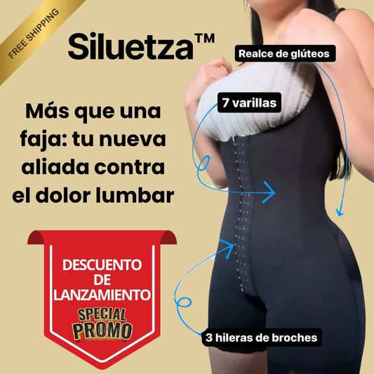 Siluetza™ ¡Luce cintura de avispa y mejora tu postura desde el primer uso!