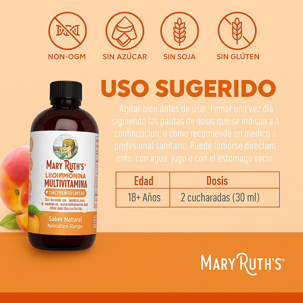 MaryRuth's® Multivitamínico Líquido