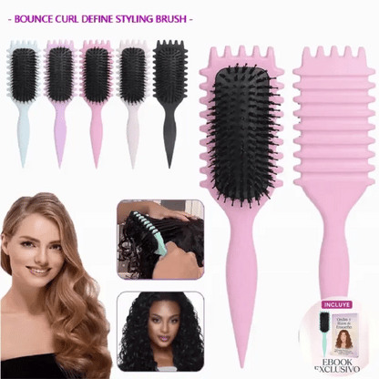 OndéaHair™ Cepillo para ondas reales + eBook Exclusivo “Ondas y Rizos de Ensueño”