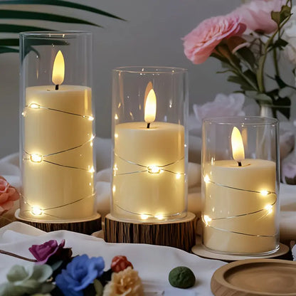 VelAura™ 3 velas LED + 1 vela natural de soja GRATIS 🎁