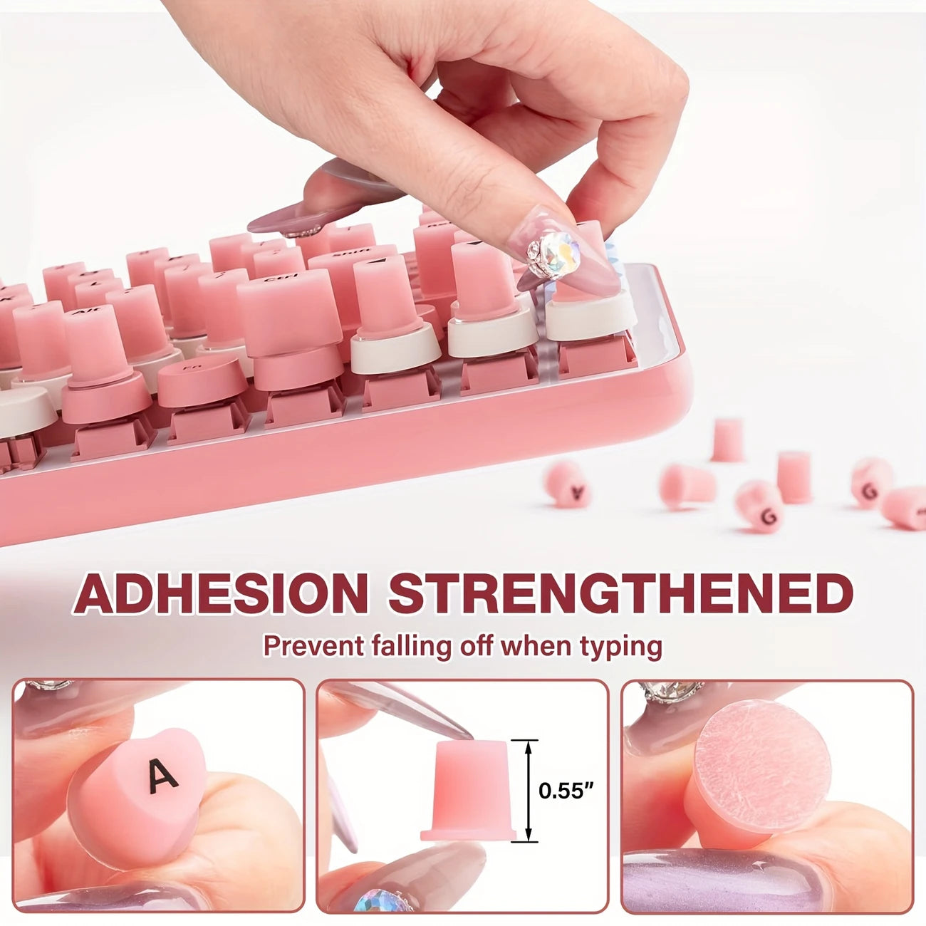 NailKey™ La funda de teclado 3D que protege tu estilo y tus uñas
