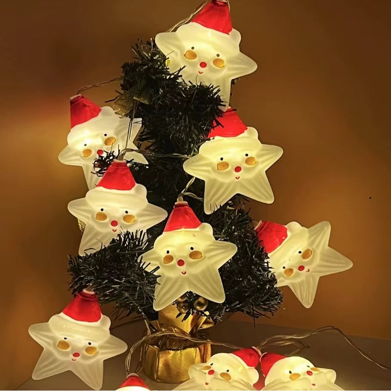 🎅Santa Acrobatico – El adorno que aterriza con alegría🎇con Luces de Regalo 🎁