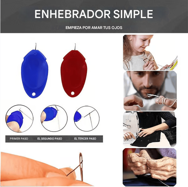 Set x10 Enhebradores Hylari® Ideales para todos los niveles de costura
